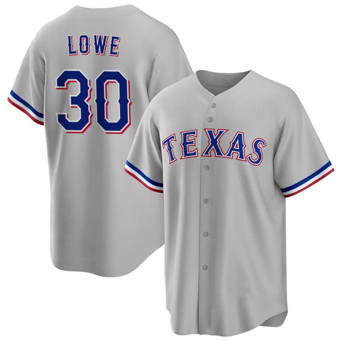 Texas Rangers #30 Nathaniel Lowe Gray Puhics Cool Base Stitched Jersey