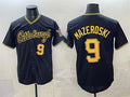 Pittsburgh Pirates #9 Bill Mazeroski Black Puhics Limited Stitched Jersey