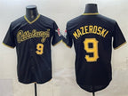 Pittsburgh Pirates #9 Bill Mazeroski Black Puhics Limited Stitched Jersey