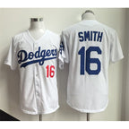 Los Angeles Dodgers #16 Will Smith White Puhics Home Limited Stitched Jersey
