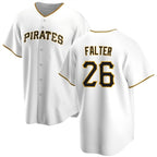 Pittsburgh Pirates #26 Bailey Falter White Puhics Cool Base Stitched Jersey