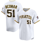 Pittsburgh Pirates #51 David Bednar White Puhics 2025 Home Limited Stitched Jersey