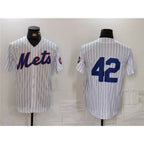 New York Mets #42 Jackie Robinson White Puhics Cool Base Stitched Jersey