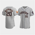 Houston Astros #20 Chas McCormick Gray Puhics 60th Anniversary Flex Base Stitched Jersey