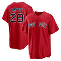 Boston Red Sox #28 Kristian Campbell Red Puhics Alternate Replica Jersey