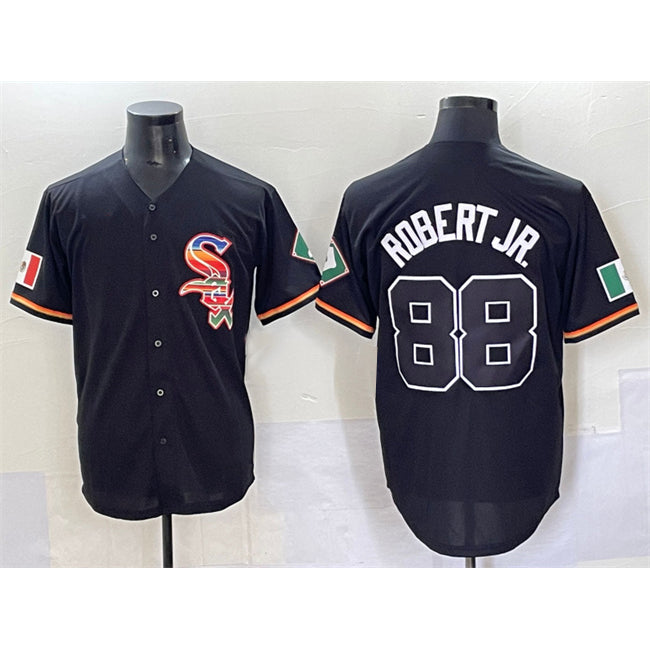 Chicago White Sox #88 Luis Robert Jr. Black Puhics Mexico Limited Stitched Jersey