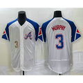 Atlanta Braves #3 Dale Murphy Number White Puhics 2023 City Connect Flex Base Stitched Jersey