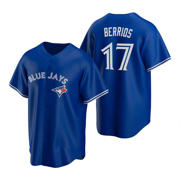 Toronto Blue Jays #17 Jose Berrios Royal Puhics Alternate Cool Base Jersey