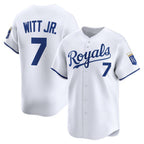 Kansas City Royals #7 Bobby Witt Jr. White Puhics Home Limited Player Jersey