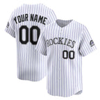 Custom Colorado Rockies White Puhics Home Limited Jersey