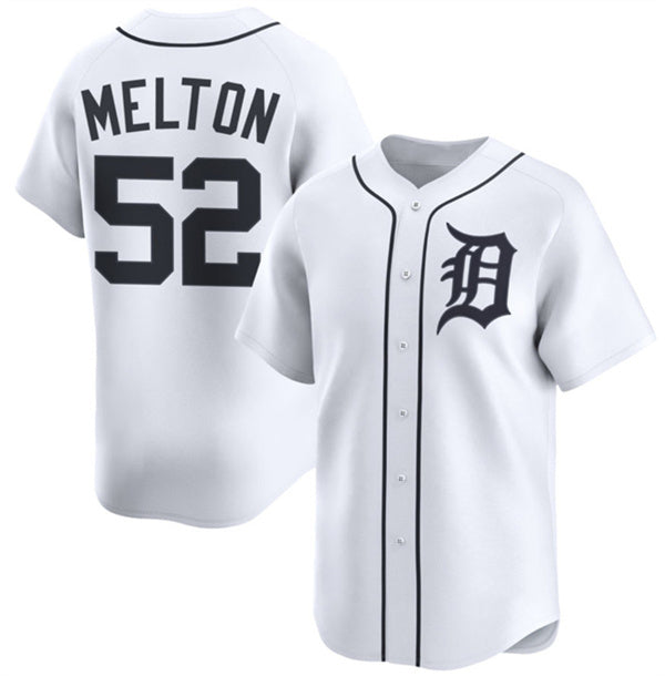 Detroit Tigers #52 Troy Melton White Puhics 2024 Home Limited Stitched Jersey
