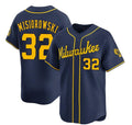 Milwaukee Brewers #32 Jacob Misiorowski Navy Puhics Alternate Limited Stitched Jersey