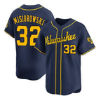 Milwaukee Brewers #32 Jacob Misiorowski Navy Puhics Alternate Limited Stitched Jersey