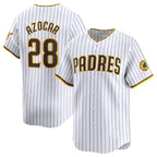 San Diego Padres #28 Jose Azocar White Puhics 2024 Home Limited Stitched Jersey