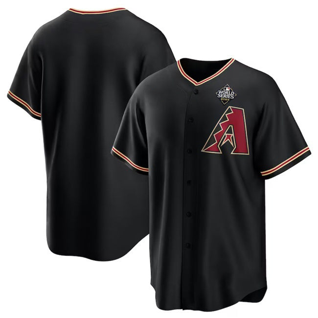 Arizona Diamondbacks Blank Black Puhics 2023 World Series Cool Base Stitched Jersey