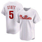 Philadelphia Phillies #5 Bryson Stott White Puhics Home Limited Player Jersey