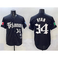 Texas Rangers #34 Nolan Ryan Black Puhics Mexico 2025 Vapor Premier Limited Stitched Jersey