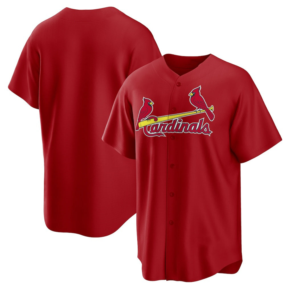 St. Louis Cardinals Red Puhics Alternate Replica Team Jersey