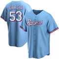 Texas Rangers #53 Adolis Garcia Light Blue Puhics Cool Base Stitched Jersey
