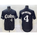 Chicago Cubs #4 Pete Crow-Armstrong Black Puhics 'Gothic North Side Edition' Vapor Premier Limited Stitched Jersey