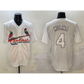 St. Louis Cardinals #4 Yadier Molina White Puhics Cool Base Stitched Jersey