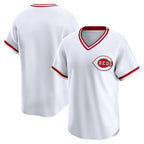 Cincinnati Reds White Puhics Throwback Cooperstown Collection Limited Jersey