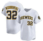 Milwaukee Brewers #32 Jacob Misiorowski White Puhics Alternate Limited Stitched Jersey