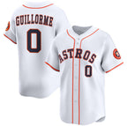 Houston Astros #0 Luis Guillorme White Puhics 2025 Home Limited Stitched Jersey