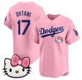 Los Angeles Dodgers #17 Shohei Ohtani Pink Puhics 2025 Hello Kitty Vapor Limited Stitched Jersey