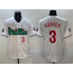 Philadelphia Phillies #3 Bryce Harper White Puhics Phanatic Limited Stitched Jersey