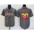 Houston Astros #30 Kyle Tucker Grey Puhics Gridiron Cool Base Stitched Jersey