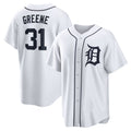 Detroit Tigers #31 Riley Greene White Puhics Replica Player Jersey