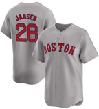Boston Red Sox #28 Danny Jansen Gray Puhics 2024 Away Limited Stitched Jersey