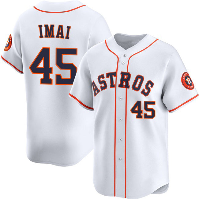 Houston Astros #45 Tatsuya Imai White Puhics 2026 Home Limited Stitched Jersey