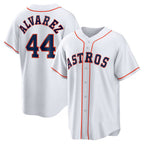 Houston Astros #44 Yordan ¨¢lvarez White Puhics Home Replica Player Jersey