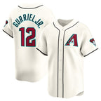 Arizona Diamondbacks #12 Lourdes Gurriel Jr. Cream Puhics Home Limited Player Jersey