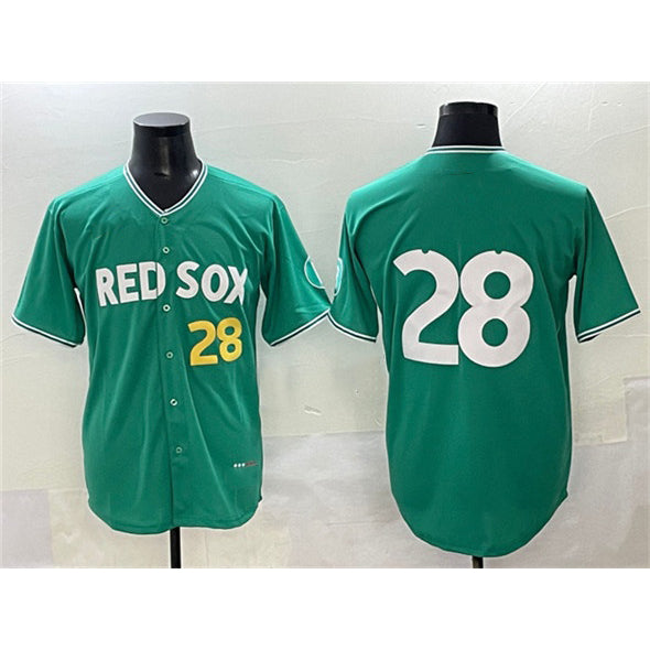 Boston Red Sox #28 Kristian Campbell Green Puhics 2025 City Connect Limited Stitched Jersey