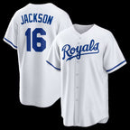 Kansas City Royals #16 Bo Jackson White Puhics Home Retired Player Replica Jersey