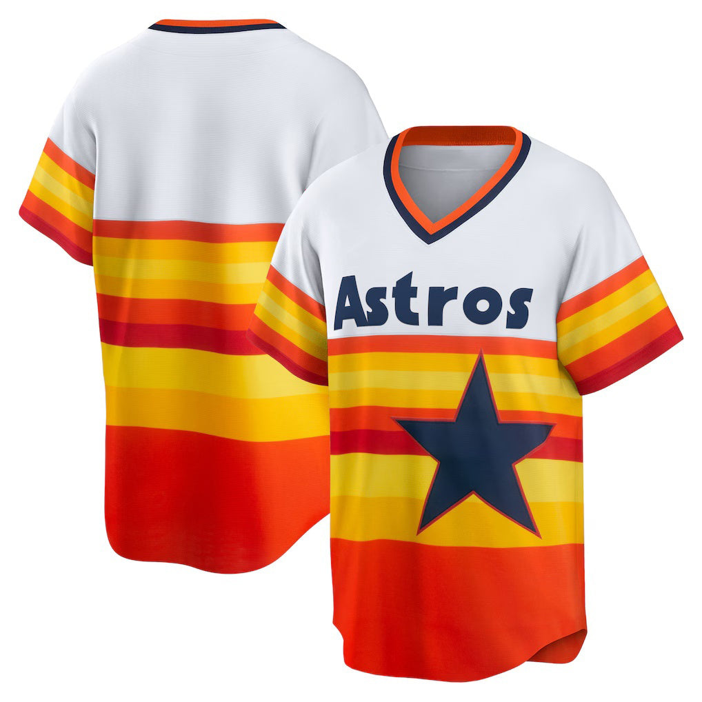 Houston Astros White Puhics Home Cooperstown Collection Team Jersey