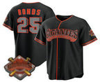 San Francisco Giants #25 Barry Bonds Black Puhics 2026 Alternate Stadium Stitched Jersey
