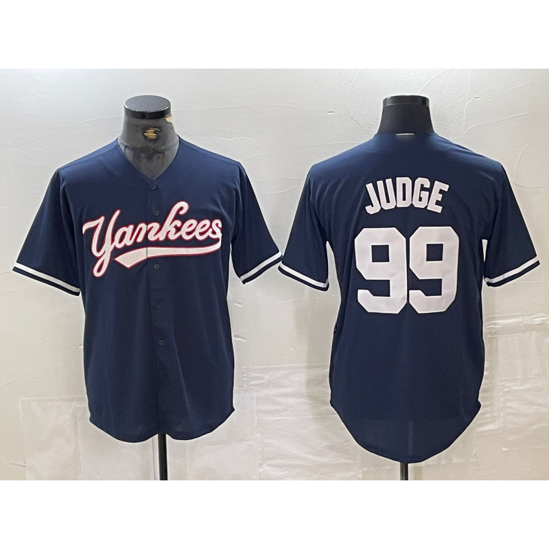 New York Yankees #99 Aaron Judge Navy Puhics Cool Base Stitched Jersey