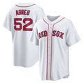 Boston Red Sox #52 Wilyer Abreu White Puhics Home Replica Jersey
