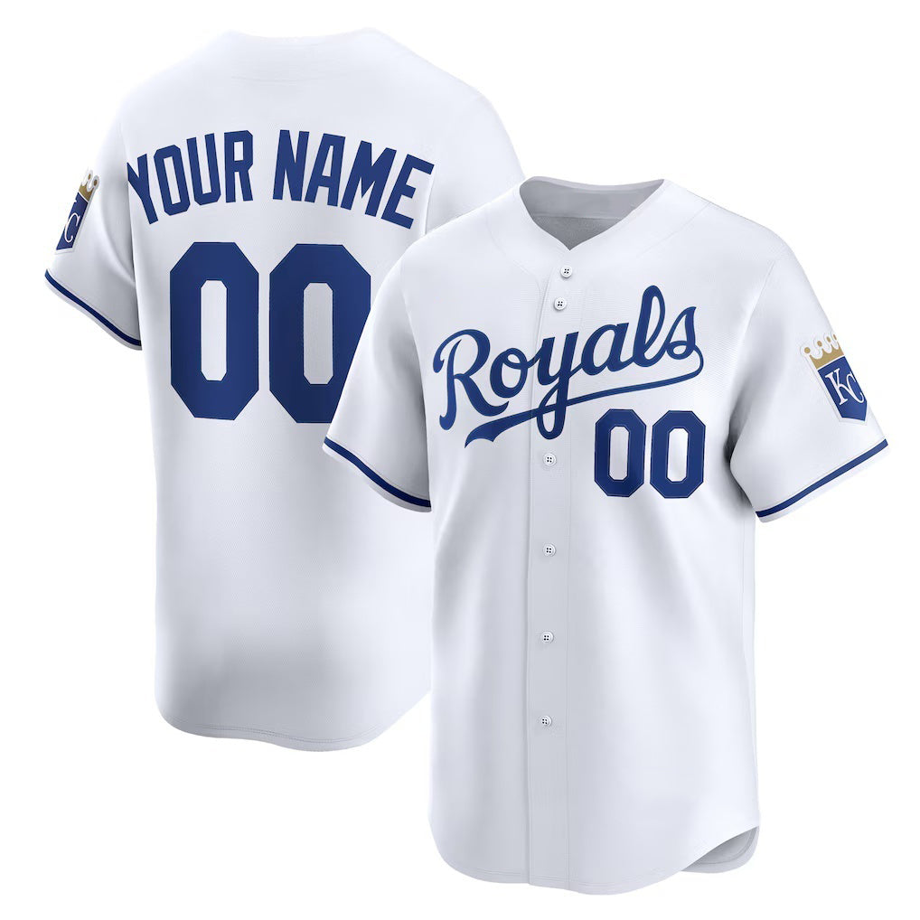 Custom Kansas City Royals Puhics White Home Limited Jersey