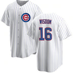 Chicago Cubs #16 Patrick Wisdom White Puhics Cool Base Stitched Jersey
