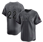 New York Mets #22 Juan Soto Graphite Puhics 2024 City Connect Limited Stitched Jersey