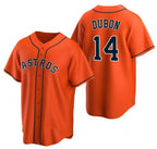 Houston Astros #14 Mauricio Dub¨®n Orange Puhics Cool Base Stitched Jersey