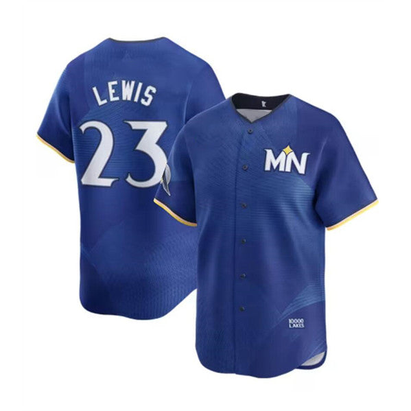 Minnesota Twins #23 Royce Lewis Royal Puhics 2024 City Connect Limited Stitched Jersey