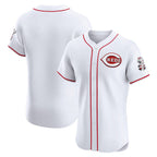 Cincinnati Reds White Puhics Home Elite Jersey