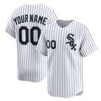 Custom Chicago White Sox White Puhics Home Limited Jersey