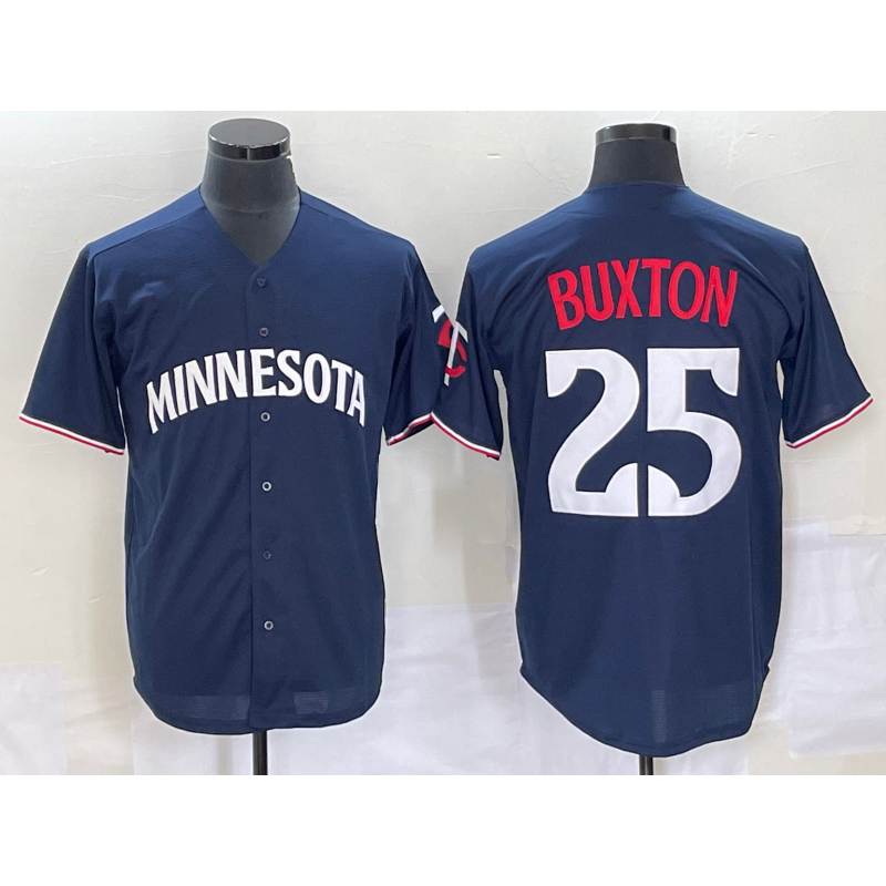 Minnesota Twins #25 Byron Buxton 2023 Navy Blue Puhics Cool Base Stitched Jersey